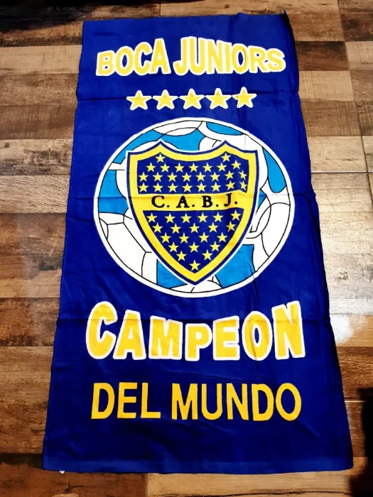Toallones de Fútbol River y Boca Microfibra y Algodón