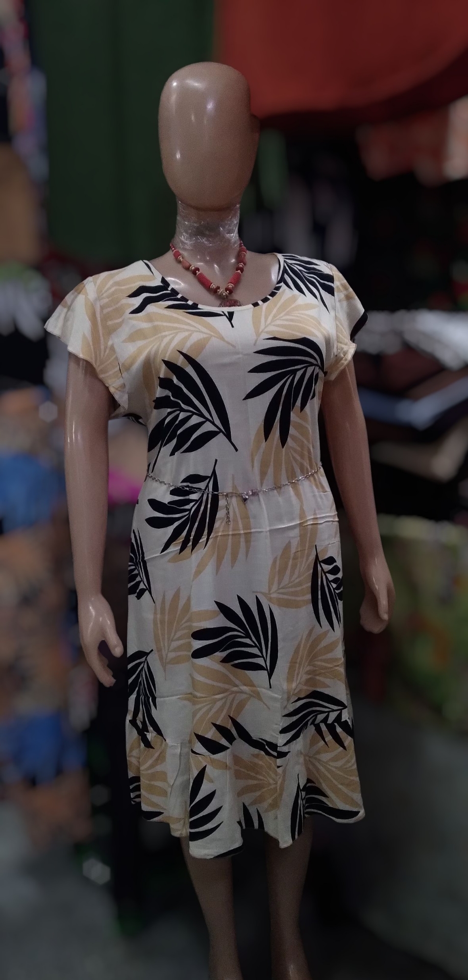 Vestido Lino Spandex Talles Especiales - Imagen 3