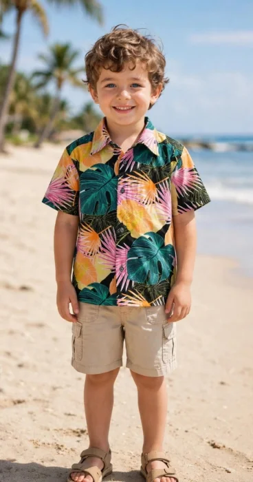 Camisa Hawayana de Niños