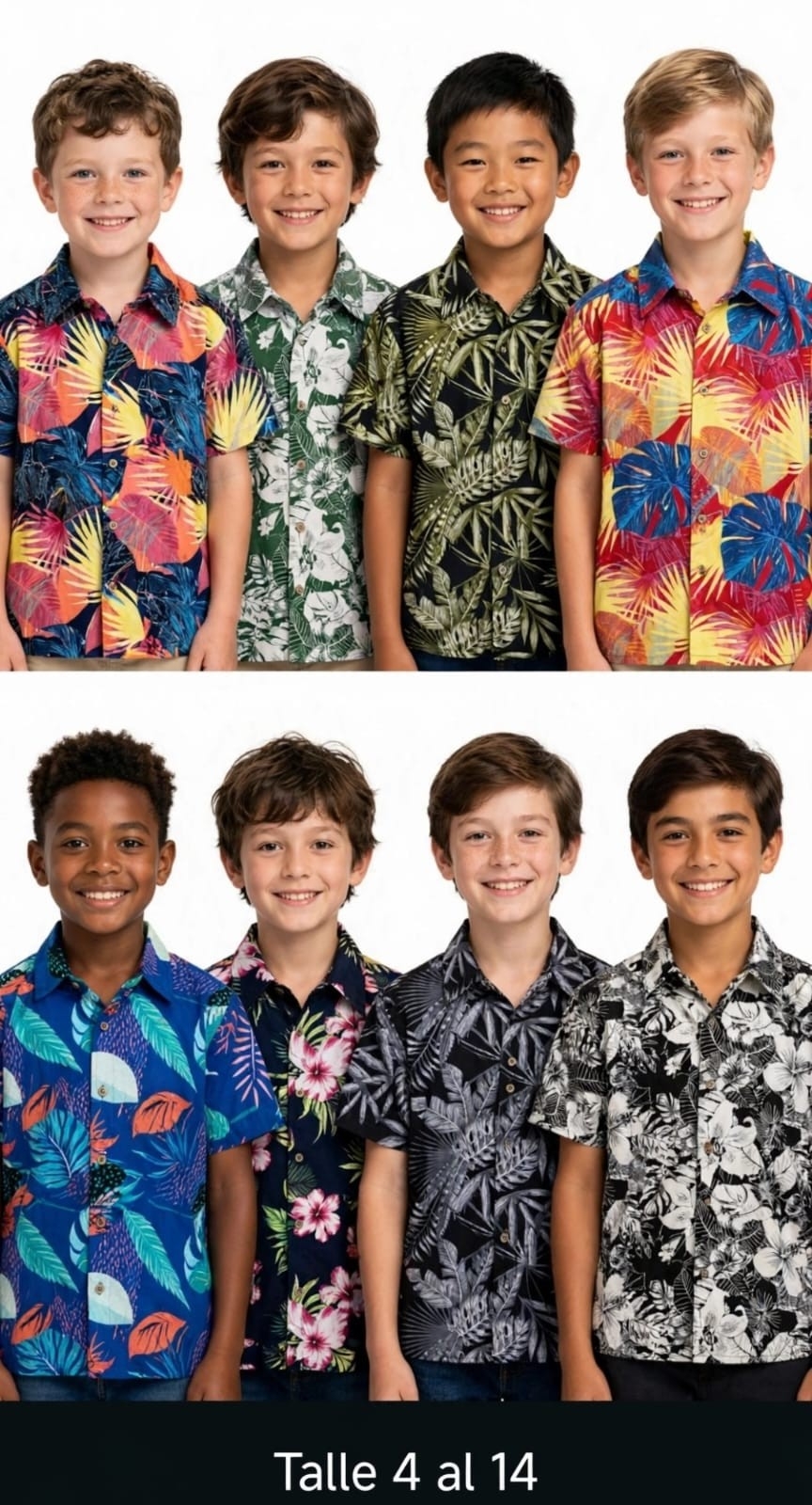 Camisa Hawayana de Niños - Imagen 2
