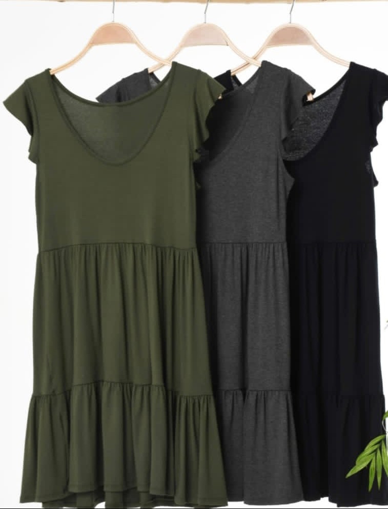 Vestidos de Modal con Volado - Imagen 5