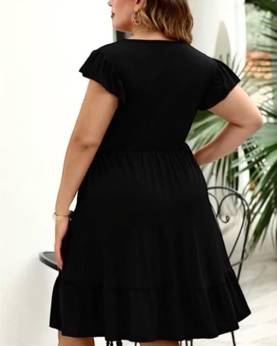 Vestidos de Modal con Volado - Imagen 2