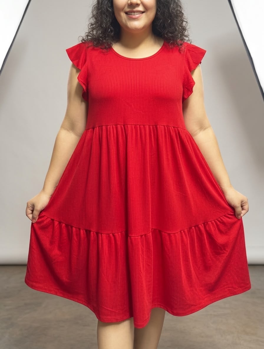 Vestidos de Modal con Volado - Imagen 6