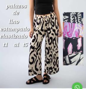 Palazos de Lino Estampado Elastizado