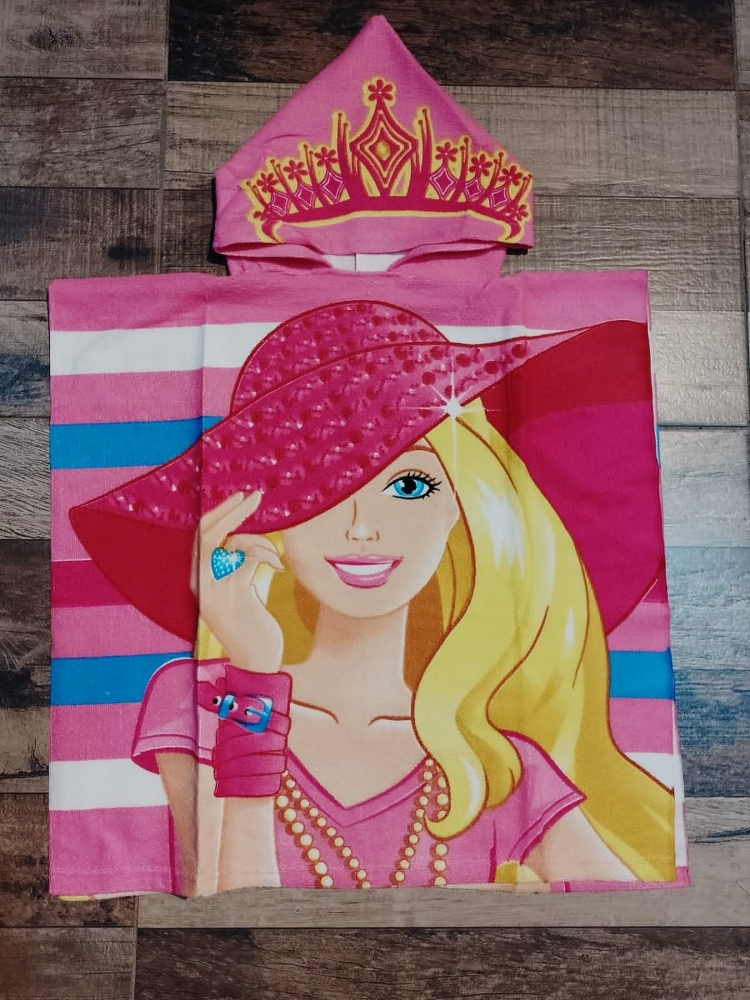 Ponchitos Infantiles y Salidas de Baño Microfibra Personajes - Imagen 3