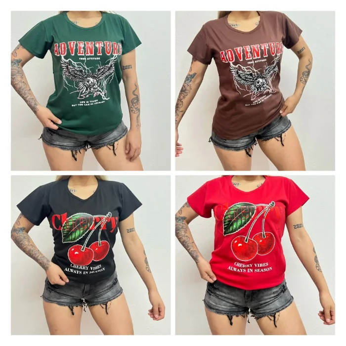 Remera Algodon Peinado