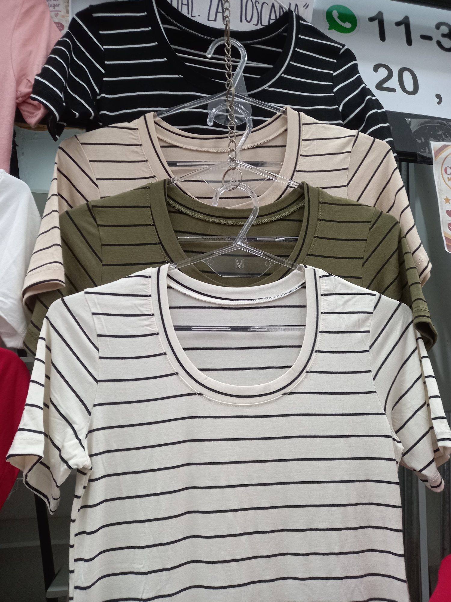 Remera Rayada Talle Único Modal Viscosa - Imagen 3