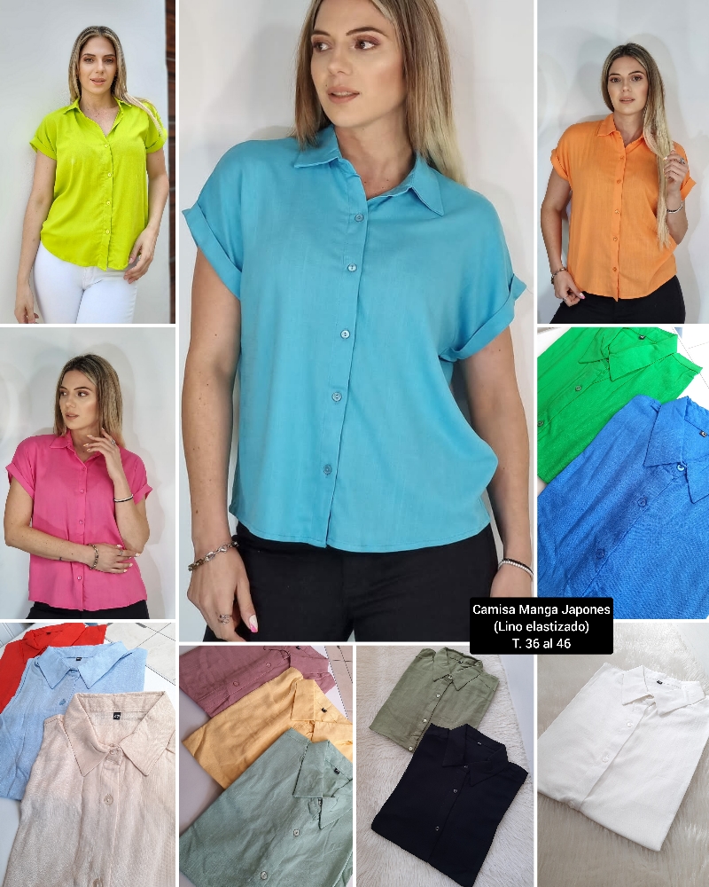 Camisa Manga Corta de Lino - Imagen 3