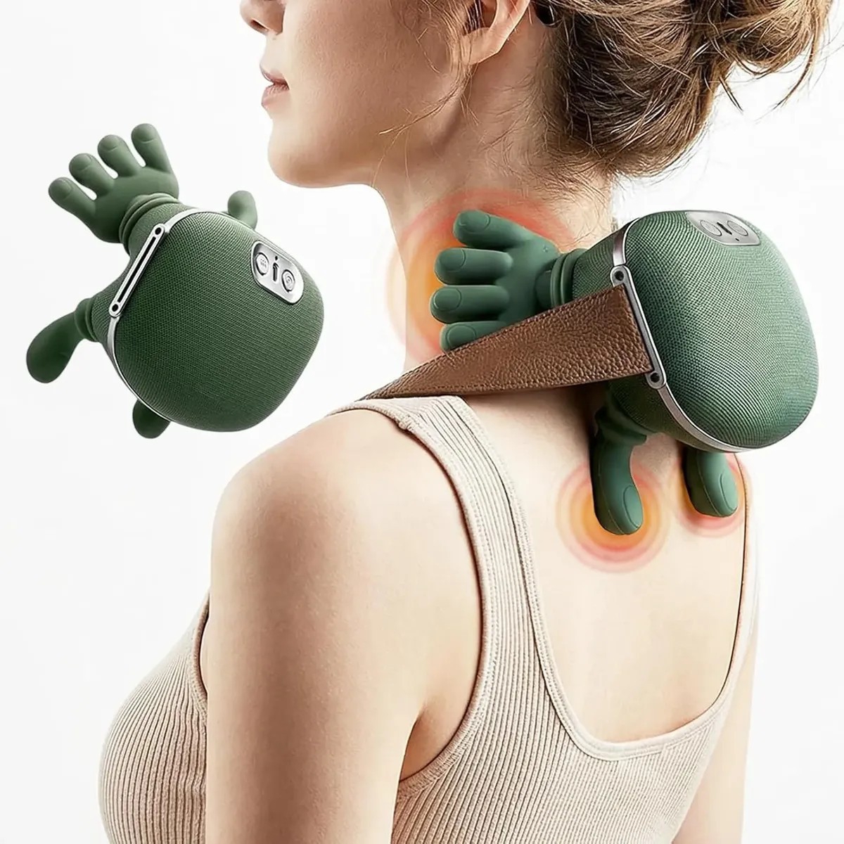Masajeador Cervical Portátil con Calor Manitos - Imagen 1