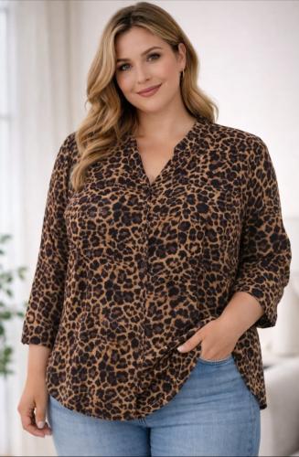 Camisolas Cuello Mau  en Animal Print Estampadas