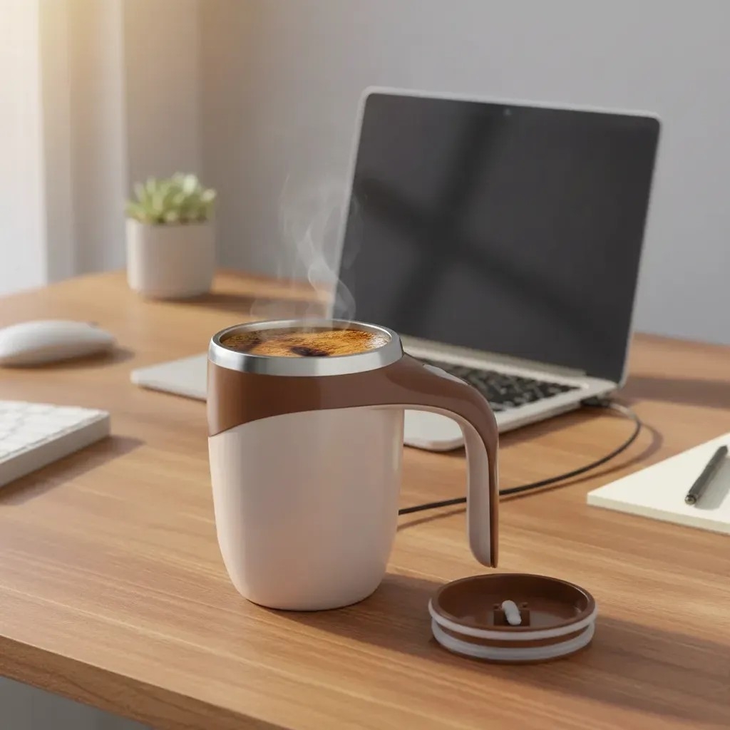 Taza Cafe Mezcladora - Batidora 380ml - Imagen 3