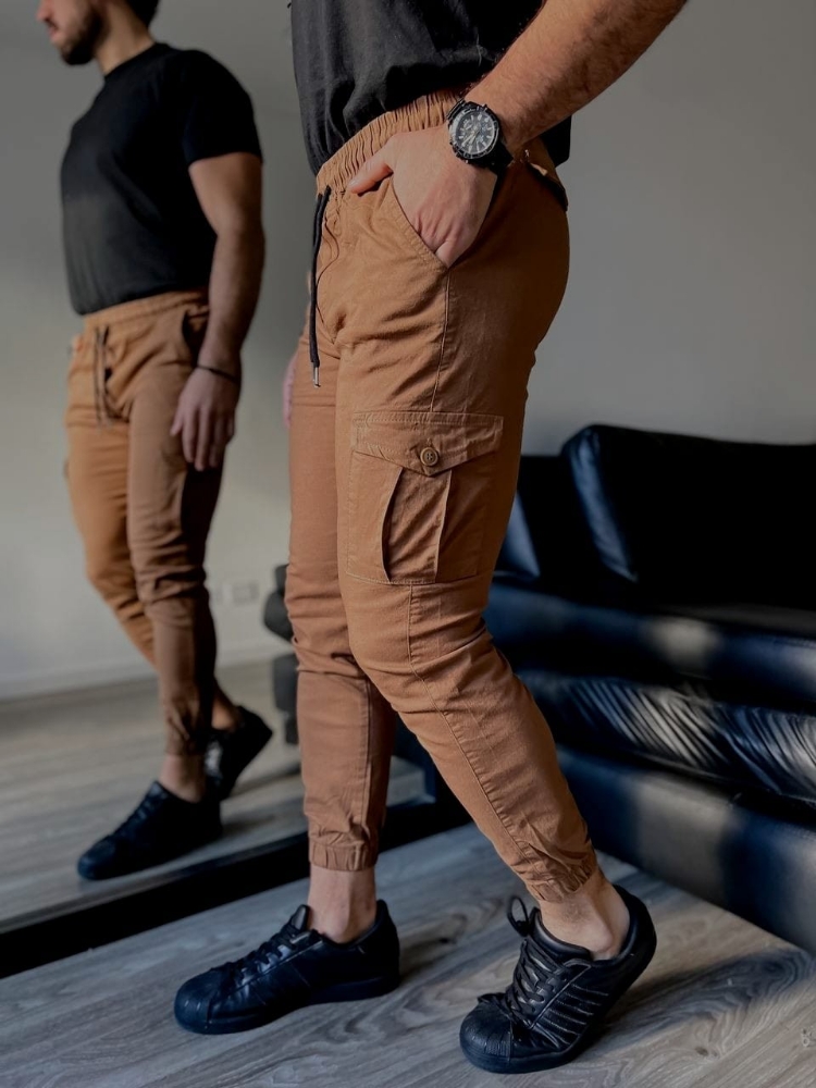 Jogger Cargo de Gabardina Elastizado (gabardina) - Imagen 1