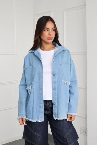 Camisaco de Jean Celeste Claro