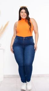 Pantalón Clásico Chupin Azul Localizado