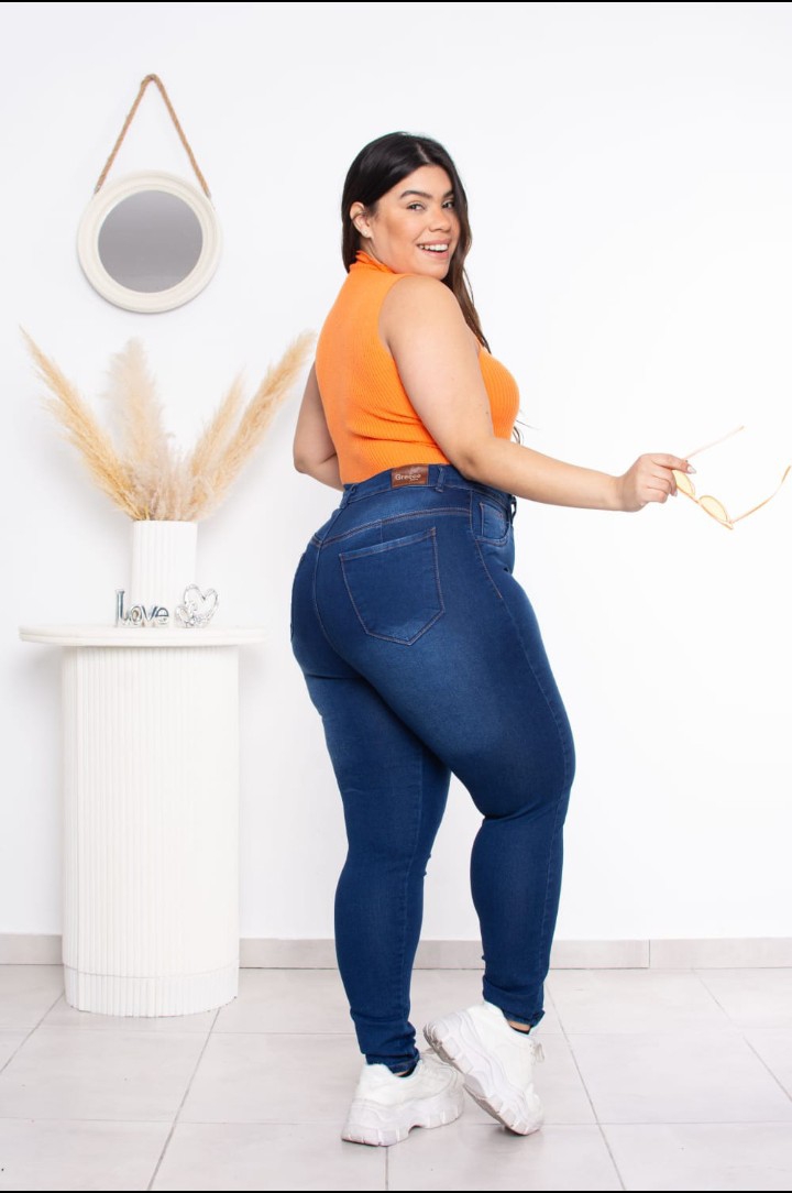 Pantalón Clásico Chupin Azul Localizado - Imagen 2