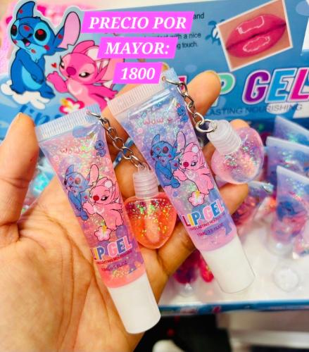 Lipgloss con Llaverito/ Stich
