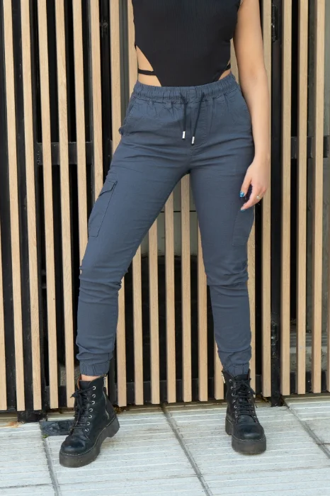 Jogger Cargó de Dama Elastizado (gabardina)