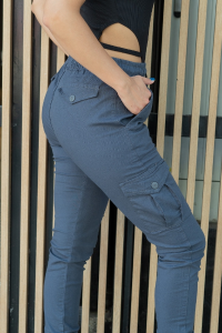 Jogger Cargó de Dama Elastizado (gabardina) - Miniatura 2