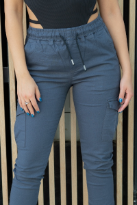 Jogger Cargó de Dama Elastizado (gabardina) - Miniatura 3
