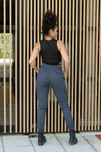 Jogger Cargó de Dama Elastizado (gabardina) - Miniatura 8