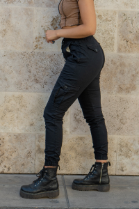 Jogger Cargó de Dama Elastizado Gabardina - Miniatura 7