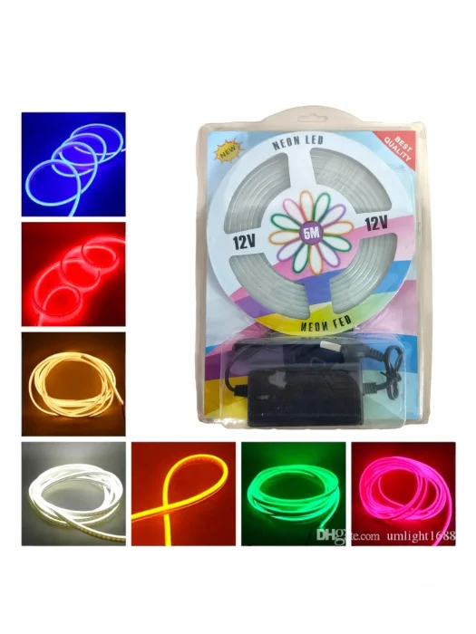 Tira de Led Neon C/ Colores 5mts (40180)