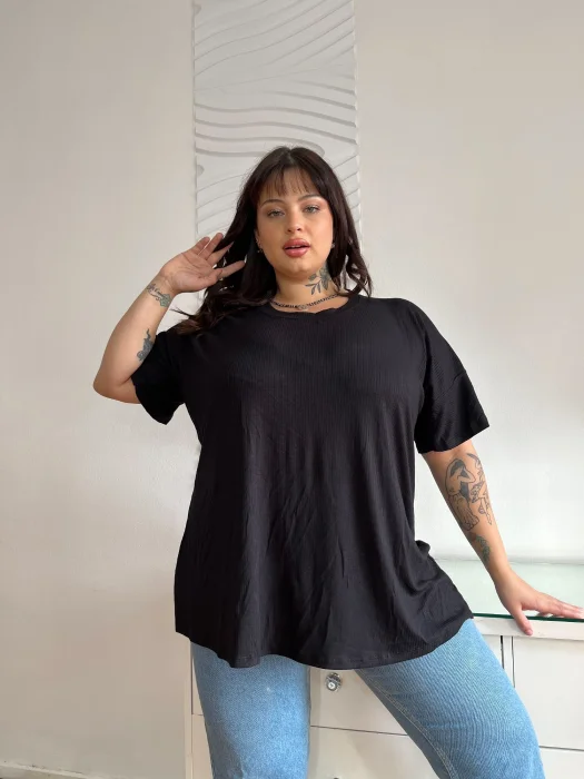 Remera con Boton Espalda