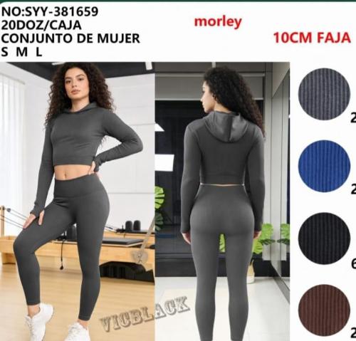 Conjunto Camiseta + Calza sin Push Up - Vic Black