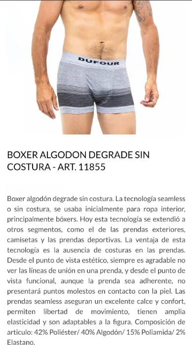 Bóxer de Hombre Dufour Art 11855
