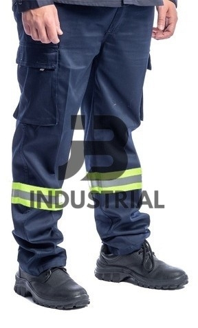 Pantalones Cargo de Trabajo,  Gabardina con Reflectivos - Imagen 2