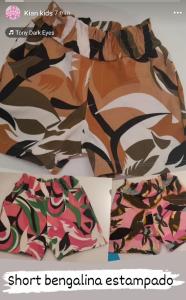 Short Bengalina Estampado 4 al 14
