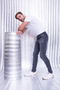 'art 922-2 ' 38 al 48 Gris. Oscuro + Bigotes  "slim Fit"