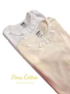 Art. 551- Enterito con Brodery, Pima Cotton (algodón Peruano)