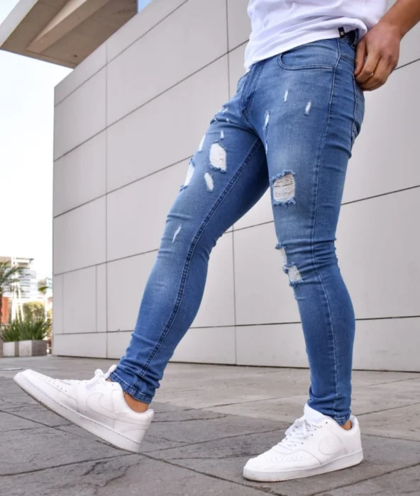 Jeans Elastizado con Rotura o Liso