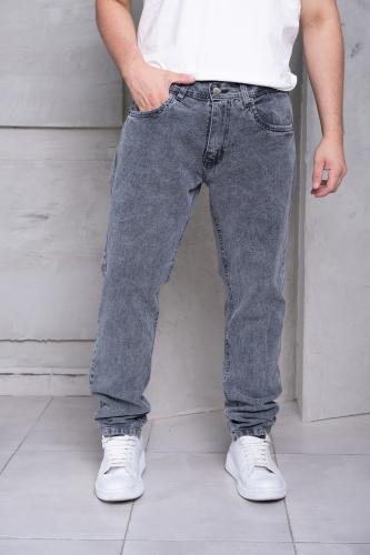 Recto Rígido Gris Clásico Mom Jean Hombre