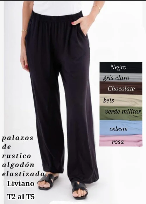Palazo Rustico de Algodón Liviano