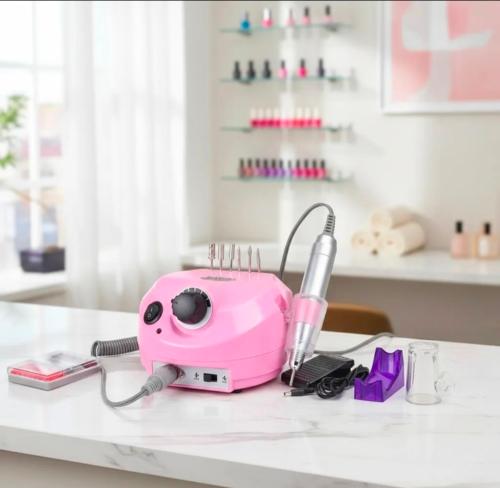 Set Torno Manicura Profesional Motor Bivolt de 3000 Rpm