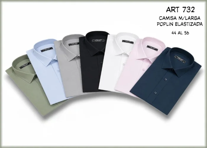 Camisas Manga Larga Elastizadas