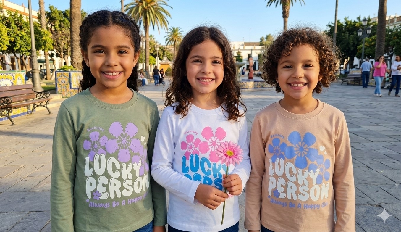 Camisetas Niñas "lucky Person" - Imagen 3