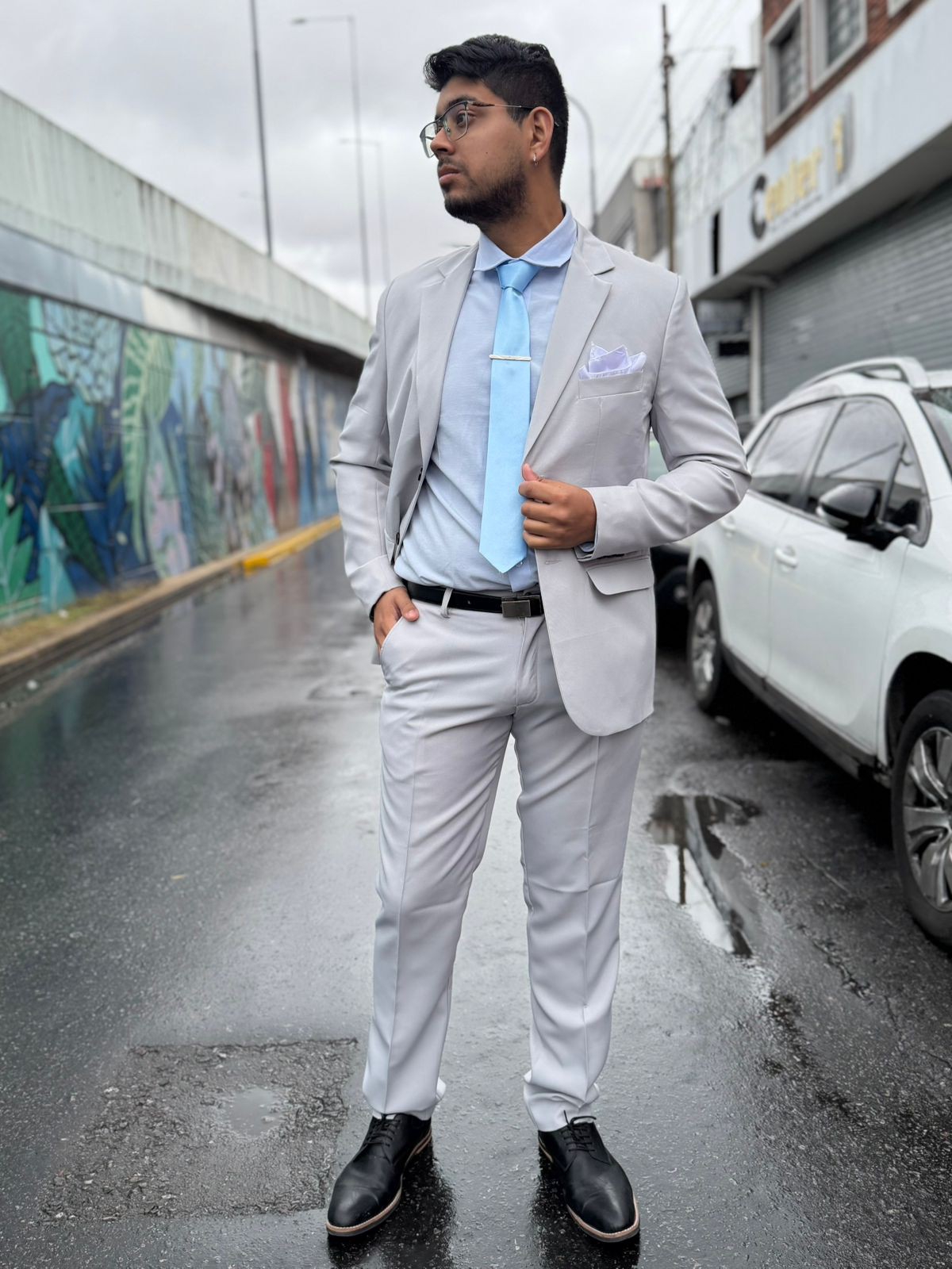 Traje de Hombre Slimfit Liso - Imagen 7