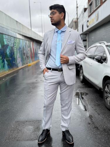 Traje  de Hombre Slimfit Liso - Miniatura 7