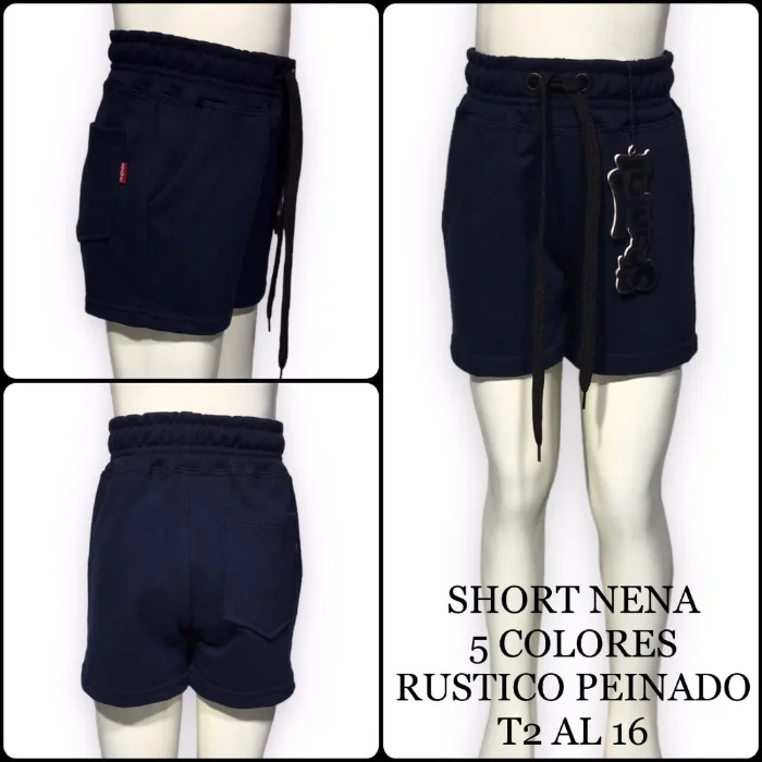 Short Nena Rustico Peinado