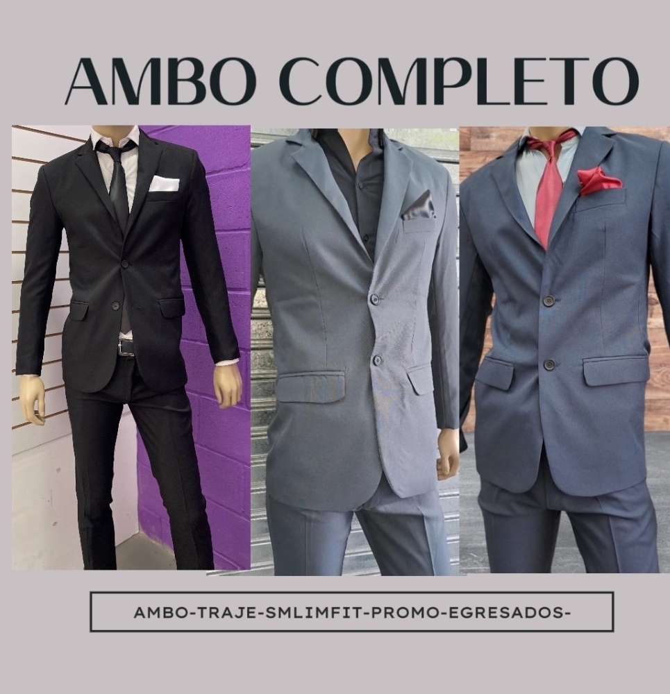 Traje Completó 5 Piezas Negro  Entallado de Hombre - Imagen 8