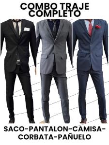 Traje Primo Cadete  Entallado de Hombre 5 Piezas - Miniatura 3