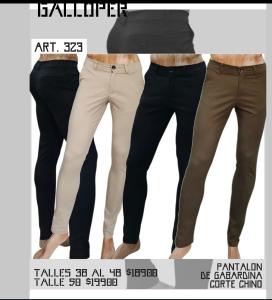 Pantalón Bolsillo Chino Gabardina