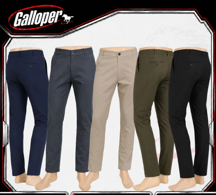 Pantalón Bolsillo Chino Gabardina