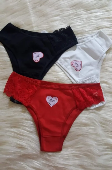 Vedetina  de Algodón Xl con Encaje Acostado