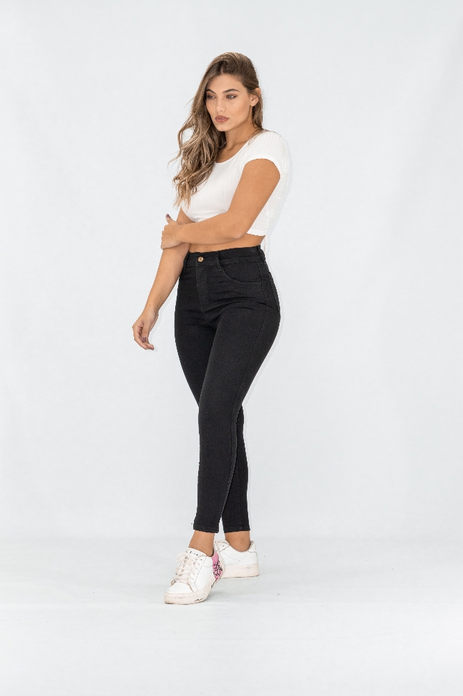 Jeans Dama Elastizado Tiro Alto - Imagen 3