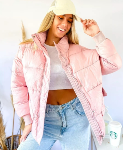 Puffer Pastel Importado