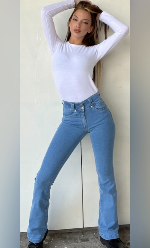 Jeans Oxford Mujer " Celeste " - Imagen 7